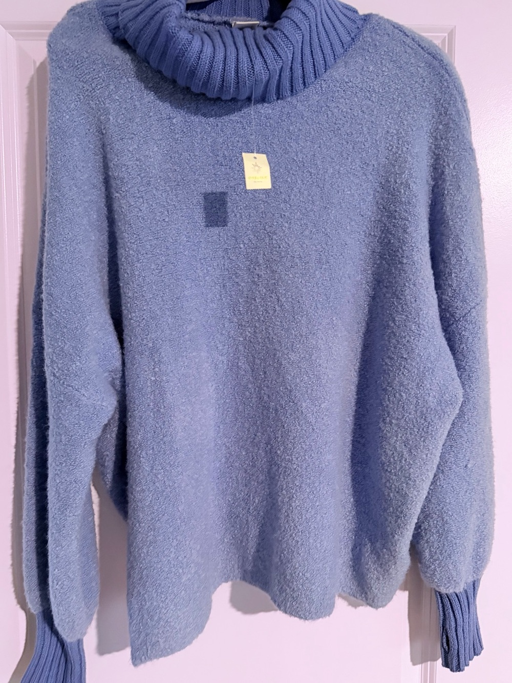 Aerie Teddy Boucle Cowlneck Sweater